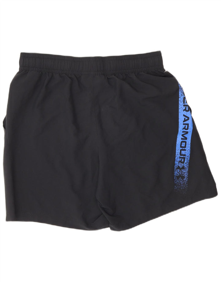UNDER ARMOUR Short de sport graphique pour homme Large Noir Polyester