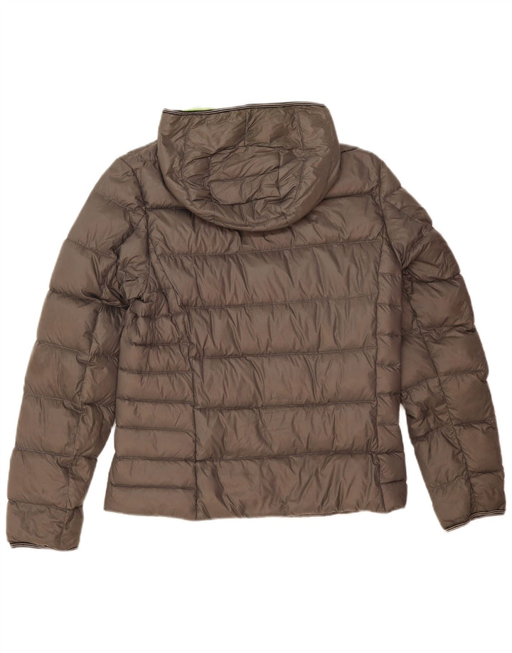 Fred Perry Veste matelassée à capuche pour homme UK 36 Small Gris