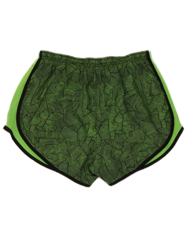 Nike Short de sport Dri Fit pour femme UK 14 Polyester géométrique vert moyen