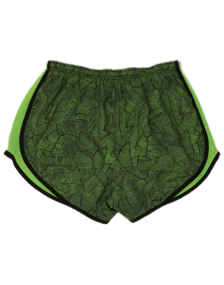 Nike Short de sport Dri Fit pour femme UK 14 Polyester géométrique vert moyen