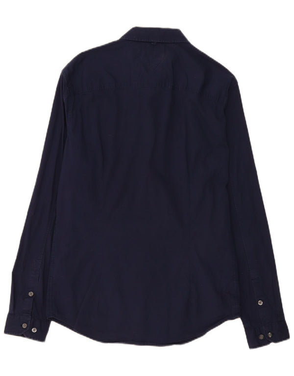 Tommy Hilfiger Chemise Slim Fit Homme Bleu Marine Moyen Coton