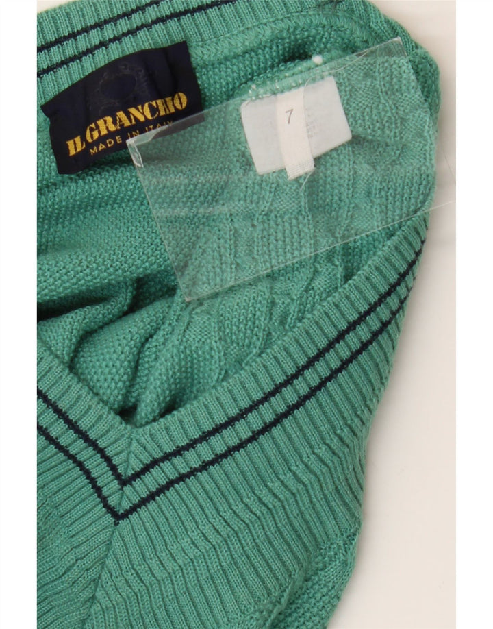 Il Granchio Pull Col V Homme Vert Moyen