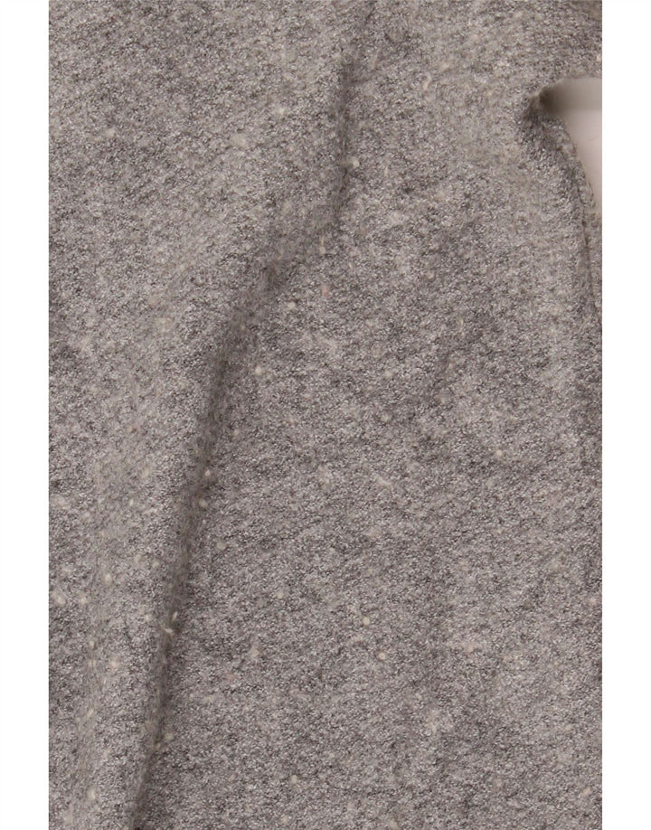 Superdry Pull Cardigan Ouvert Oversize Femme UK 2 2XS Gris Moucheté