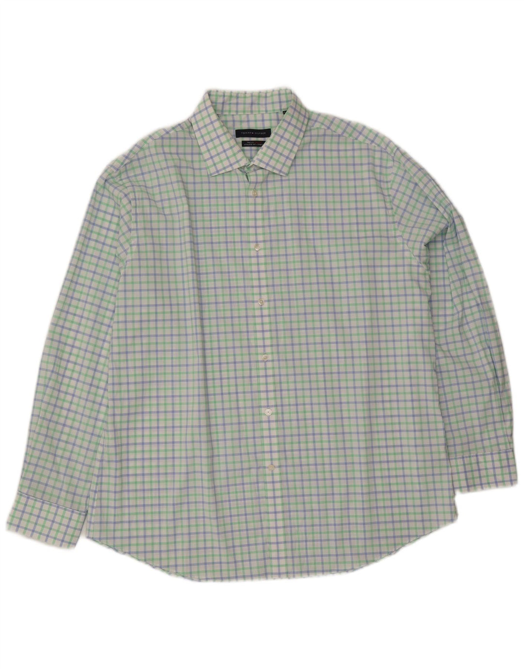 Tommy Hilfiger Chemise athlétique pour homme Taille 18 2XL Vichy multicolore