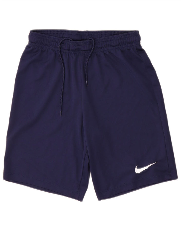 Short de sport Nike Dri Fit pour hommes, petit, bleu marine, en polyester