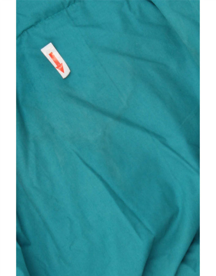 veste rembourrée vintage pour hommes UK 42 XL Bleu Colorblock Polyester