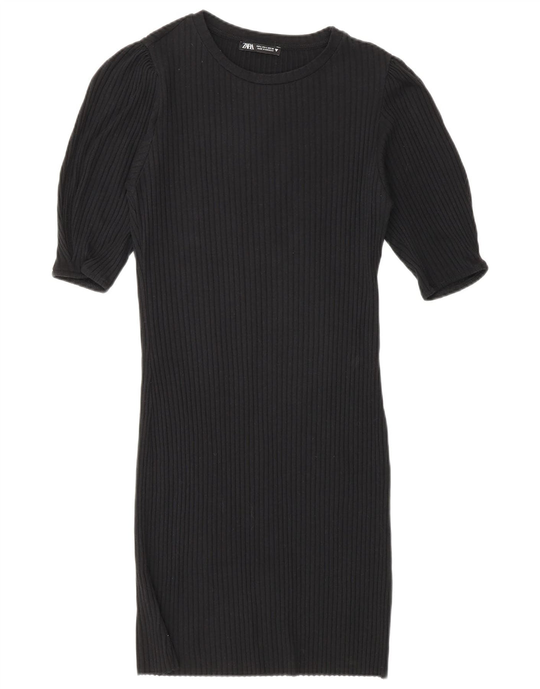 Zara Robe moulante pour femme UK 14 Large Noir
