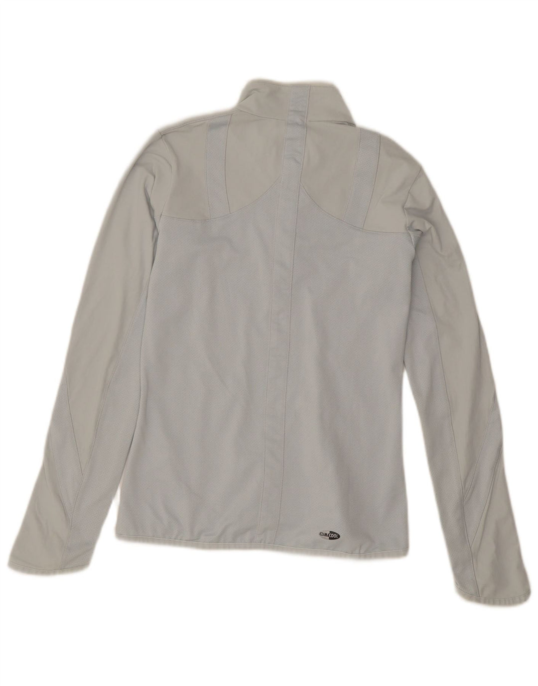 Adidas Femmes Climacool Zip Neck Pull Survêtement Top UK 10 Petit Gris