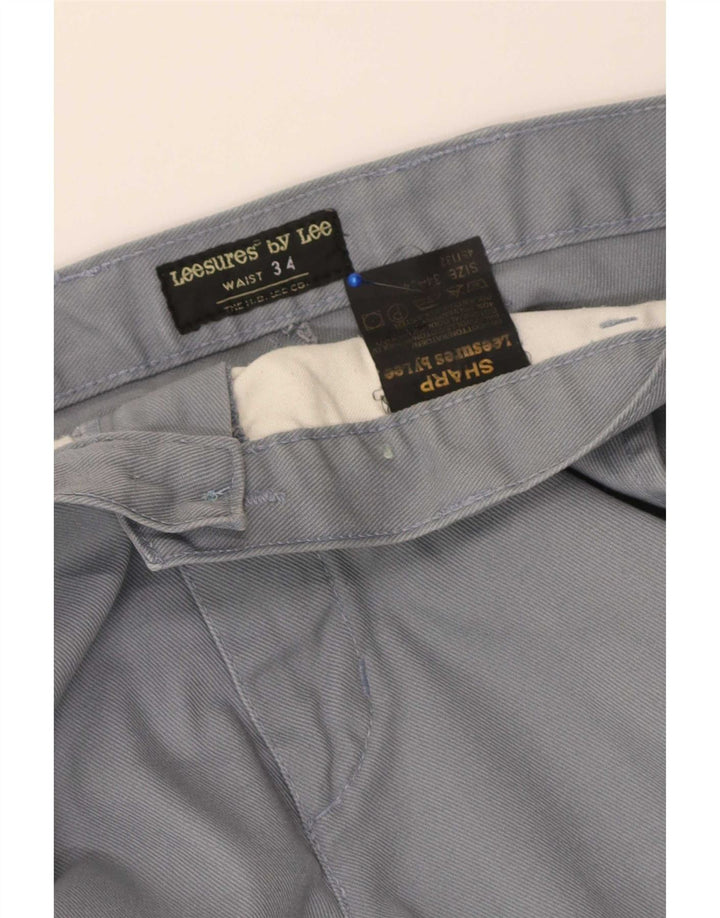 Lee Pantalon Chino Droit Coupe Ajustée Homme W34 L34 Gris Coton