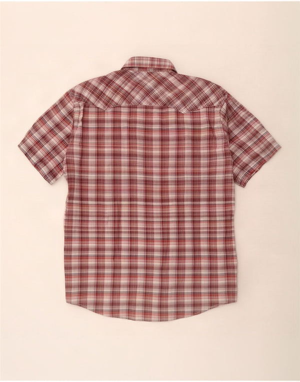 Levi's Chemise à Manches Courtes Homme XL Coton à Carreaux Marron