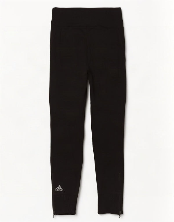 Adidas Pantalon de survêtement pour femme UK 8/10 Small Noir Rayonne