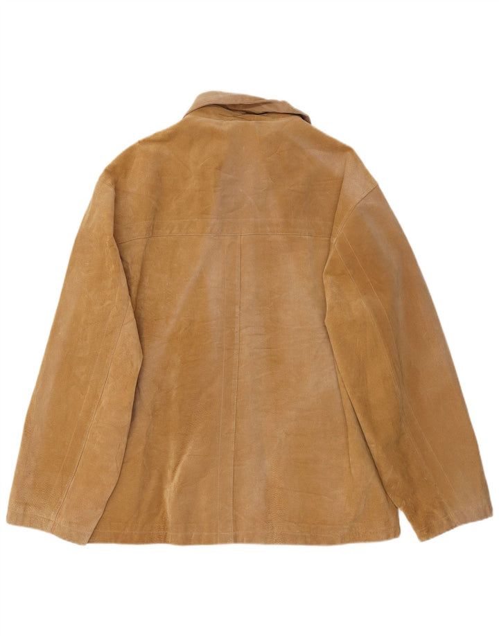 LERROS Veste en Daim Homme UK 42 XL Cuir Beige