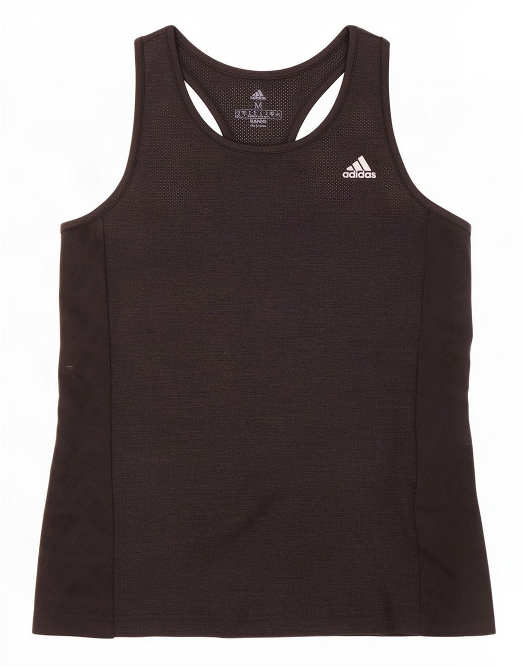 Adidas Débardeur Femme UK 12/14 Moyen Noir