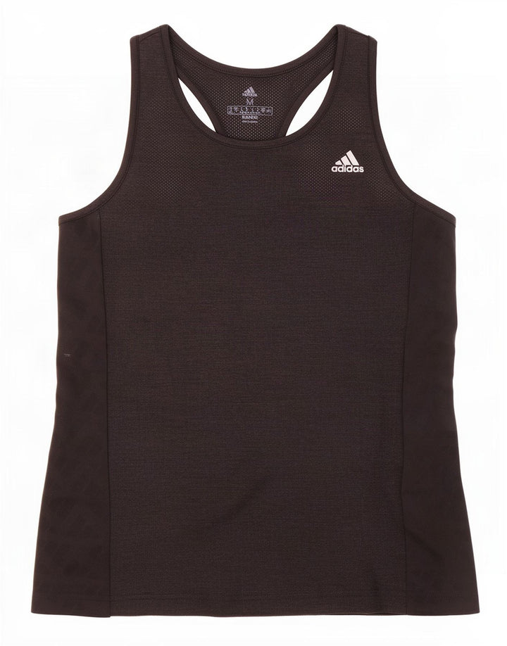 Adidas Débardeur Femme UK 12/14 Moyen Noir