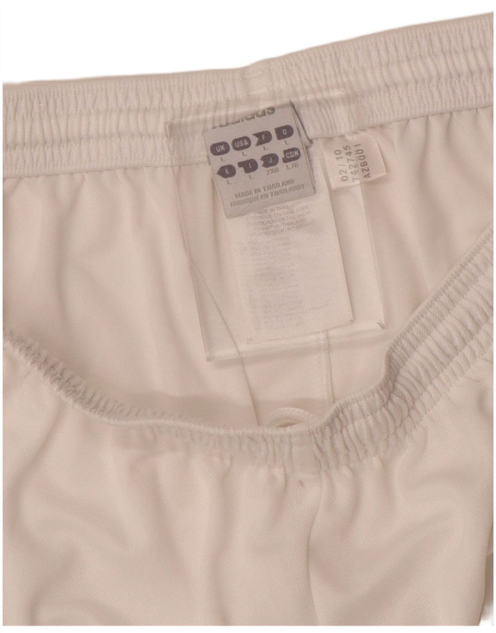 Adidas Hommes Climalite Sport Shorts Grand Blanc Polyester