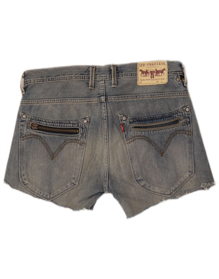 Levi's Short en Jean 504 Femme W34 Large Bleu