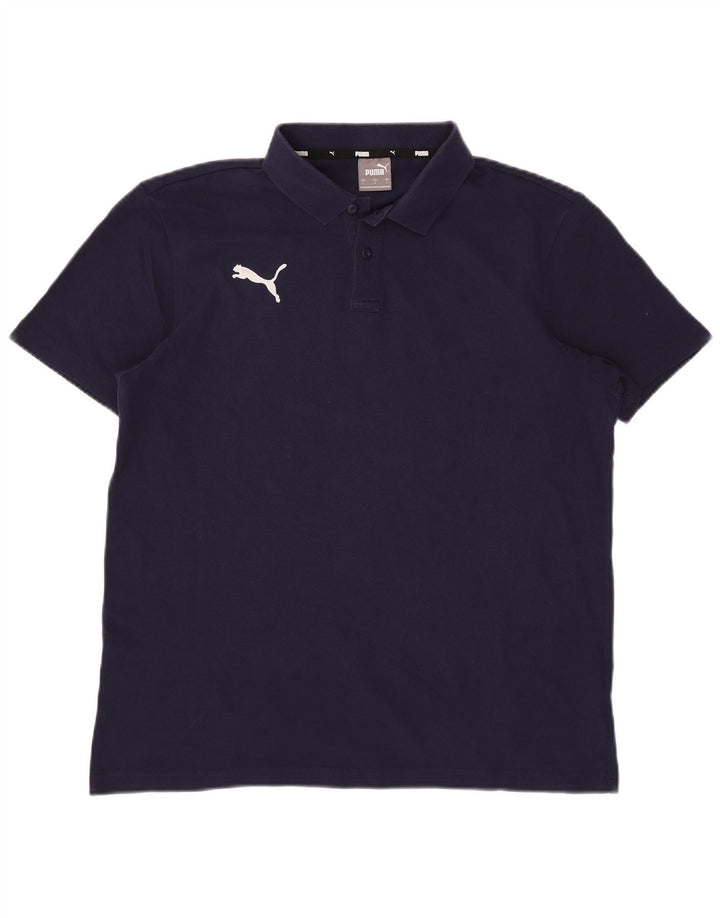 Puma Polo Homme Grand Bleu Marine Coton