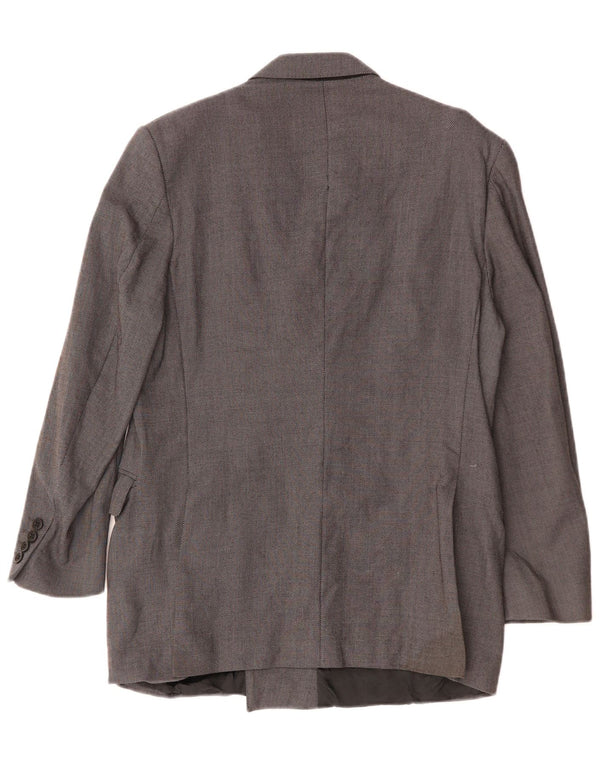 Gieves & Hawkes Veste blazer coupe slim pour homme UK 40 Large Gris