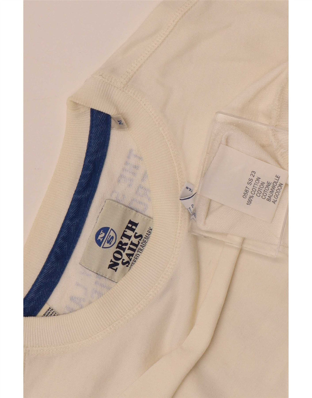 North Sails Sweat-shirt graphique pour homme en coton blanc moyen