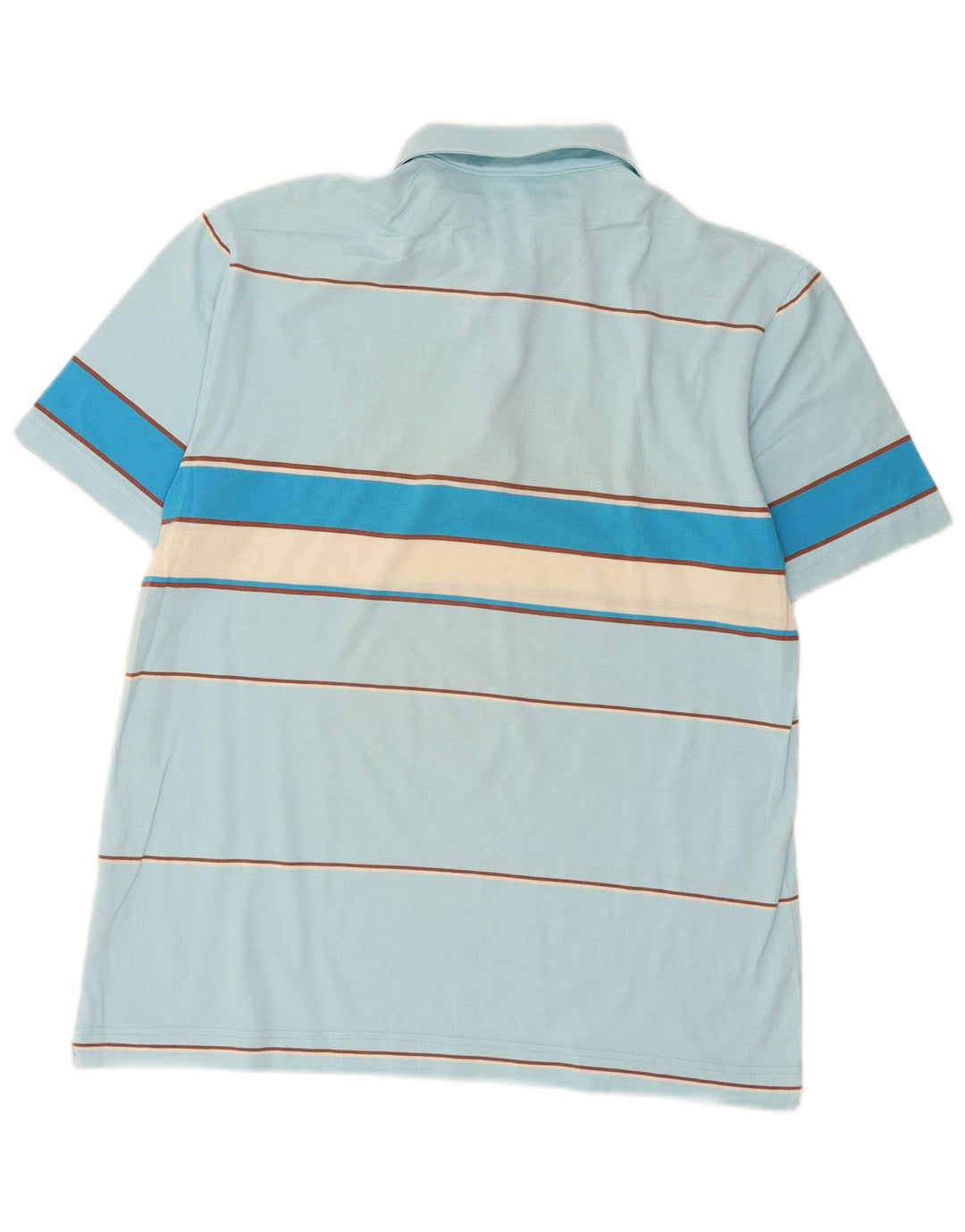 Lacoste Polo Homme Taille 4 Coton Rayé Bleu Moyen