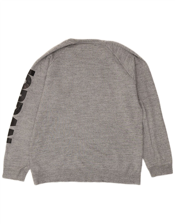 JORDAN Sweat-shirt graphique pour hommes, grand coton gris