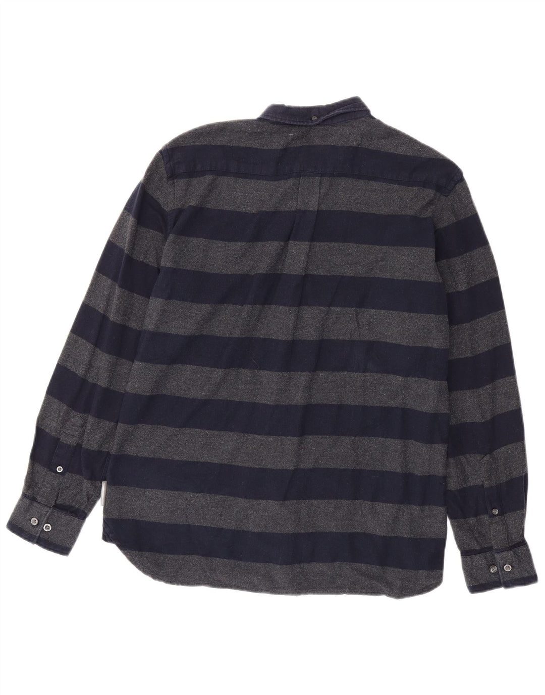 French Connection Chemise Flanelle Homme Bleu Marine Moyen Rayé Coton