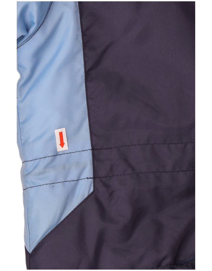 UMBRO Manteau rembourré à capuche pour homme UK 38 Bleu marine moyen Nylon colour block