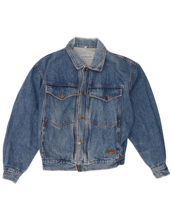 Cacharel Veste en Jean Homme UK 36 Petit Bleu Coton
