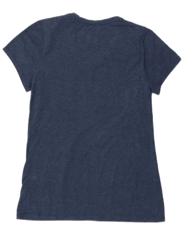 CHAMPION T-Shirt Femme Top UK 8 Small Bleu Coton