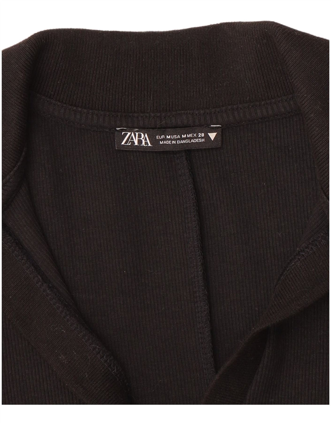 Zara Combishort Femme UK 12 Moyen Noir