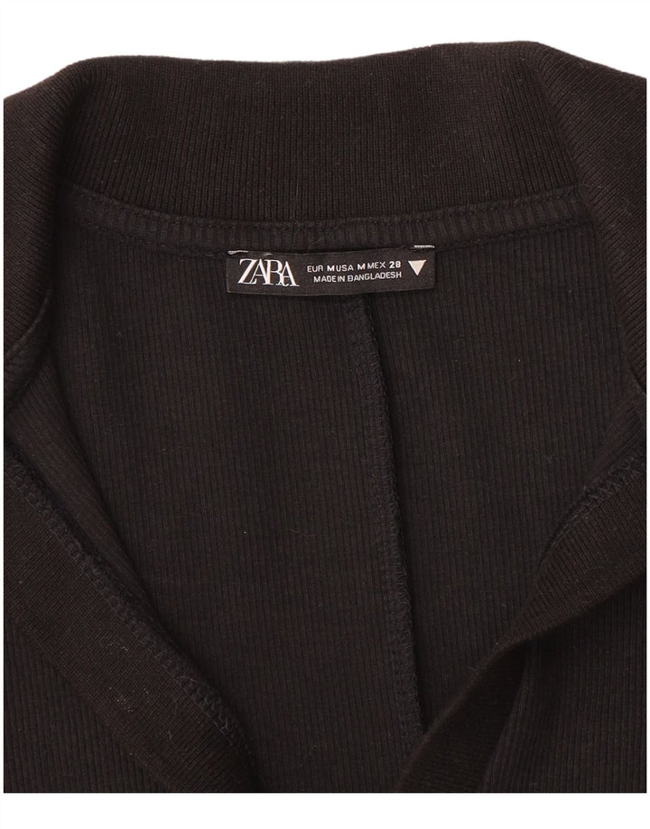 Zara Combishort Femme UK 12 Moyen Noir