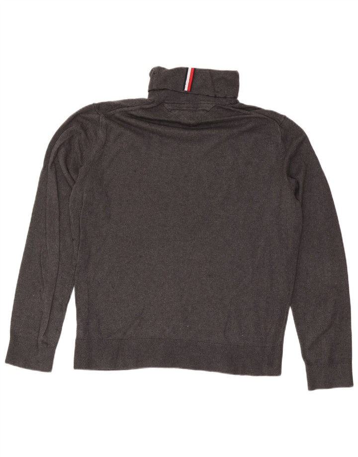 Tommy Hilfiger Pull col roulé homme XL gris coton