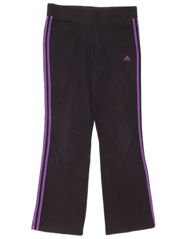 Adidas Pantalon de survêtement pour femme UK 12 Bleu marine moyen en coton