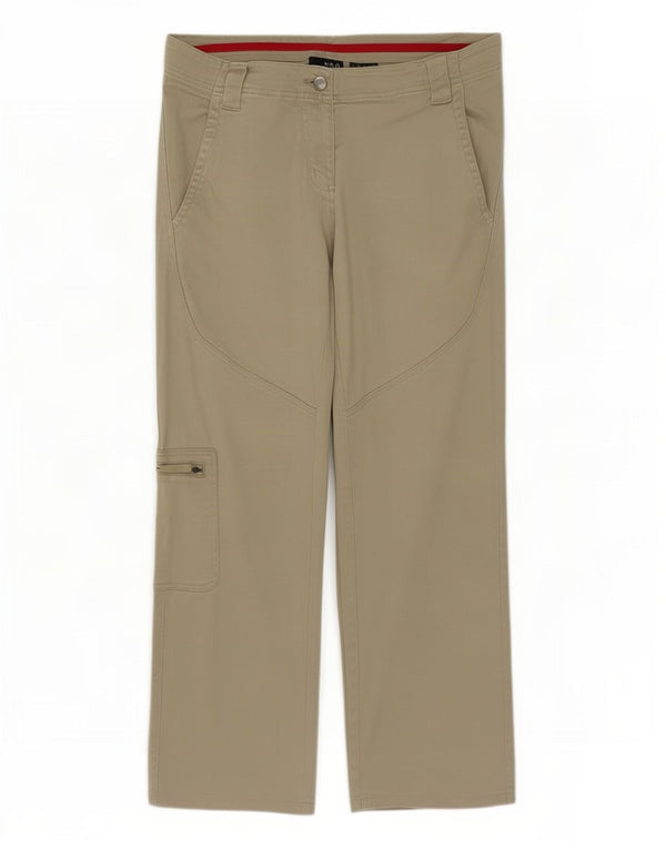 Fila Pantalon cargo droit pour femme UK 14 Large W36 L26 Coton kaki