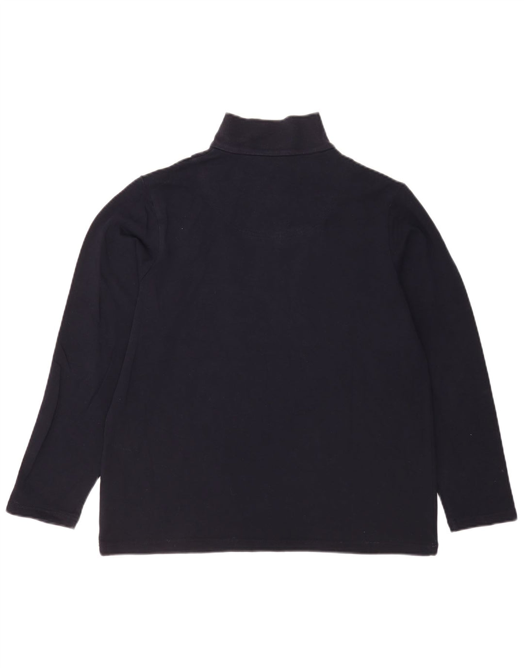 Marks & Spencer Sweat-shirt à col zippé pour femme UK 14 Bleu marine moyen