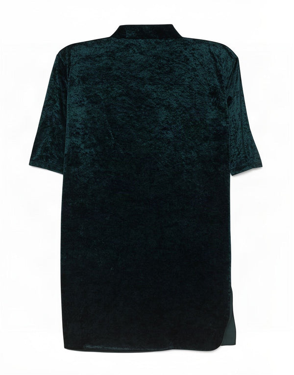 First Avenue Robe tunique en velours à manches 3/4 pour femme UK 18 XL Vert