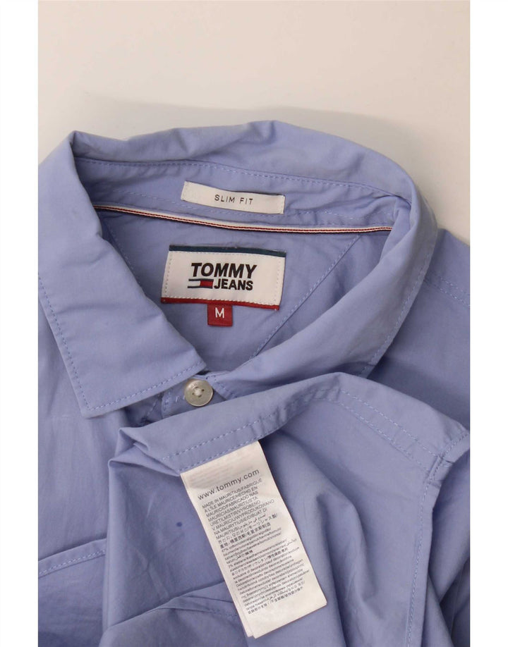 Tommy Hilfiger Chemise Slim Fit Homme Bleu Moyen Coton