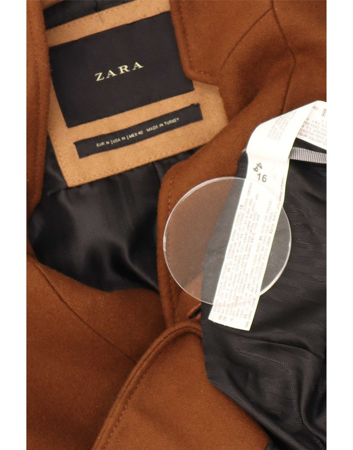 Zara Manteau Homme UK 38 Laine Beige Moyen