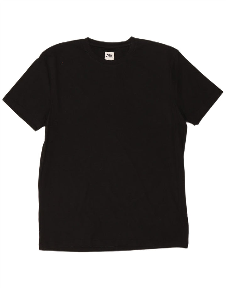ZARA Hommes Slim Fit T-Shirt Top XL Noir
