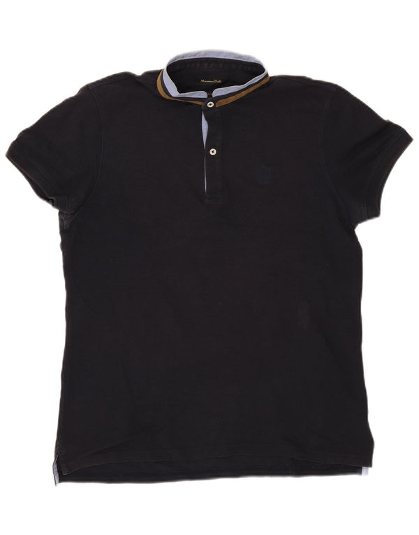 Massimo Dutti Polo Homme Bleu Marine Moyen