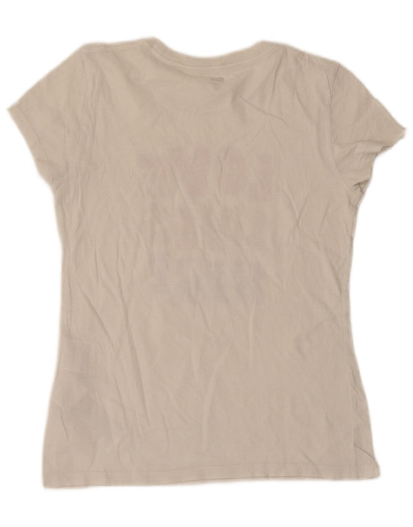 Levi's T-Shirt Graphique Femme UK 8 Small Blanc Coton
