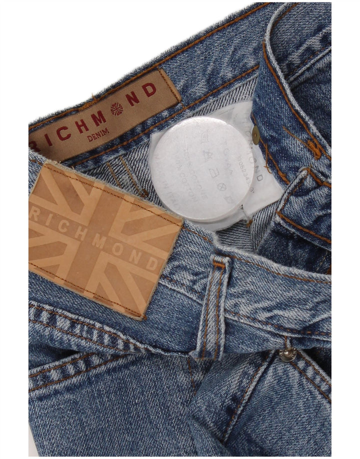 Richmond Jean bootcut graphique pour femme IT 44 Medium W30 L32 Bleu Coton