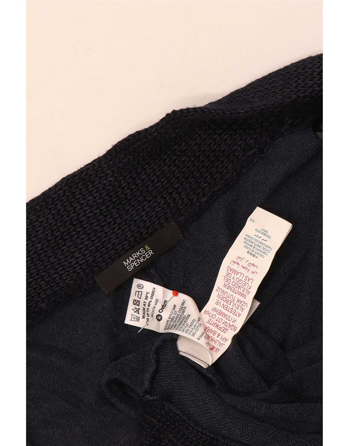Marks & Spencer Poncho Jumper pour femme UK 14 Bleu marine moyen Colourblock