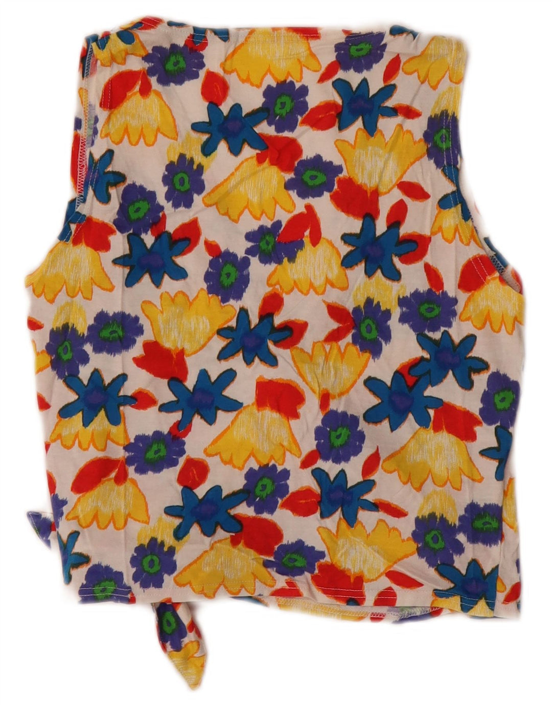 Colmar Femme Wrap Crop Top UK 14 Grand Coton Floral Multicolore