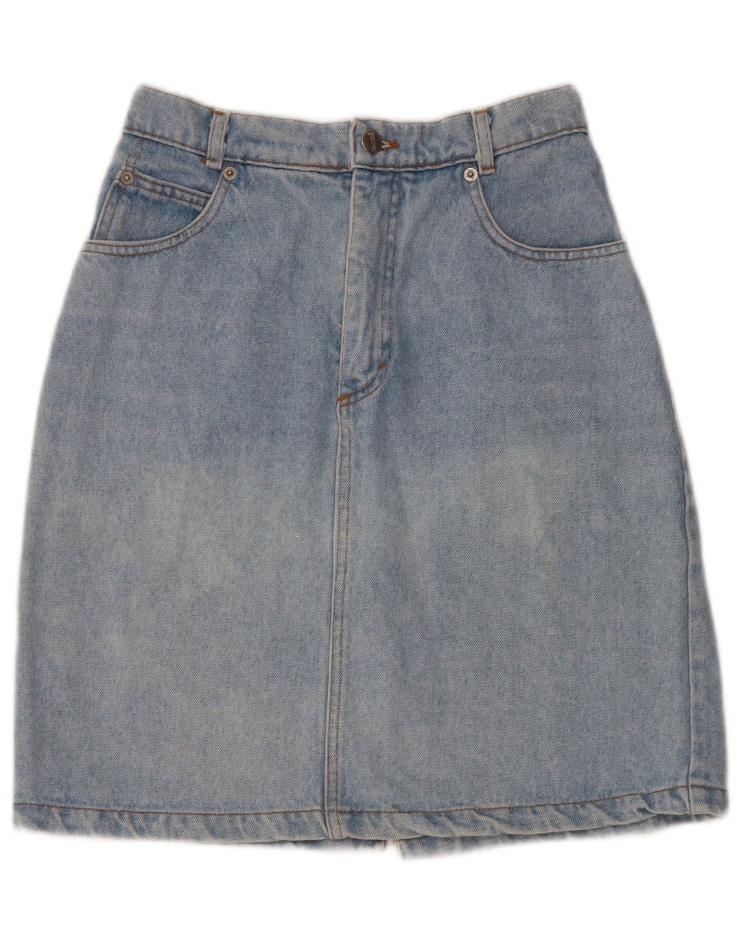 DE VILLE Jupe en Jean Femme W30 Coton Bleu Moyen