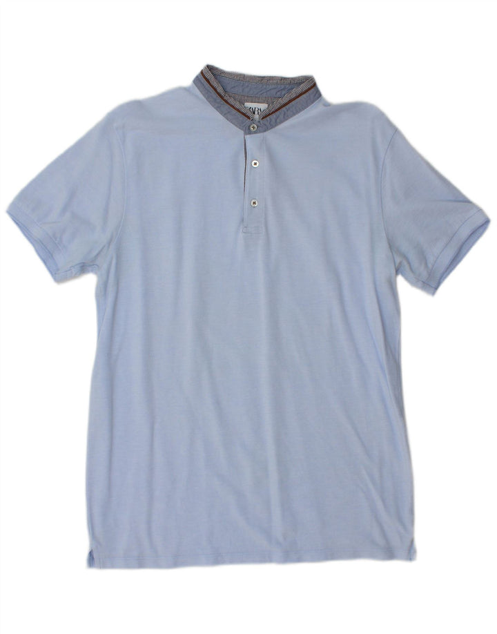 Polo Homme Zara Bleu Moyen