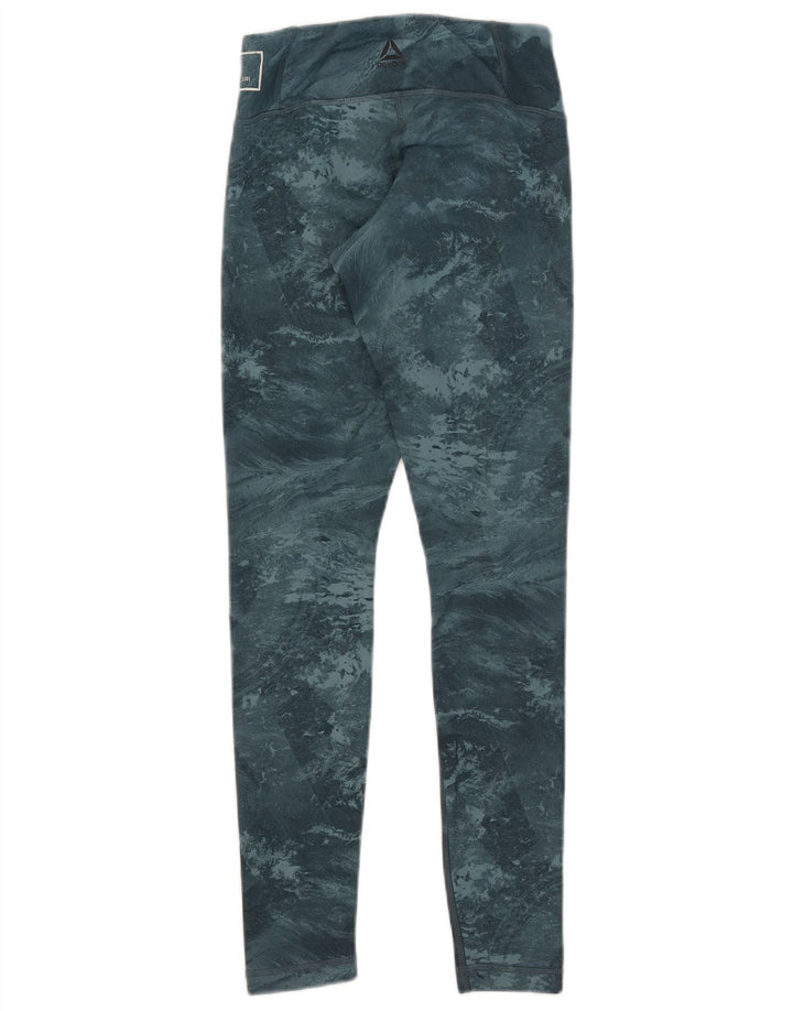 Reebok Legging Speedwick Abstract Pattern Femme FR 4/6 XS Bleu Polyester