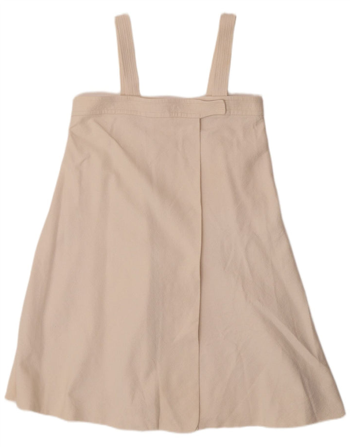 Chloé Femme Robe Pinafore IT 38 XS Coton Blanc Cassé