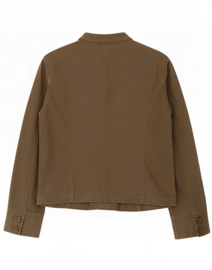 Monsoon Veste utilitaire pour femme UK 12 Coton kaki moyen