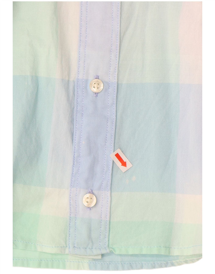 LEE Chemise à Manches Courtes Homme Coupe Regular Coton à Carreaux Multicolore Moyen